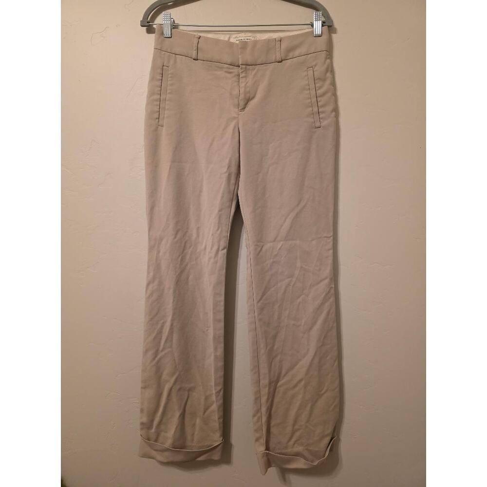 Banana Republic Martin Fit Pants Beige Straight Leg Work Office Minimalist